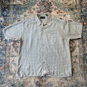 Vintage Pineapple Collection Checkered Button-up Shirt Size XL